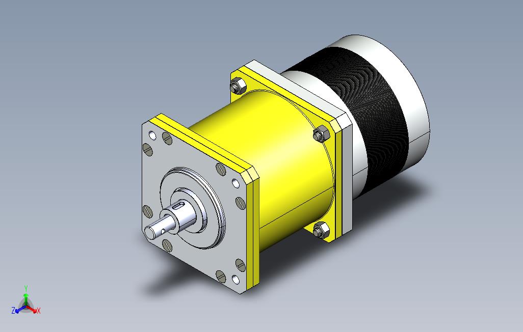 三级行星齿轮减速器三维建模图纸solidworks设计附STEPx_t格式
