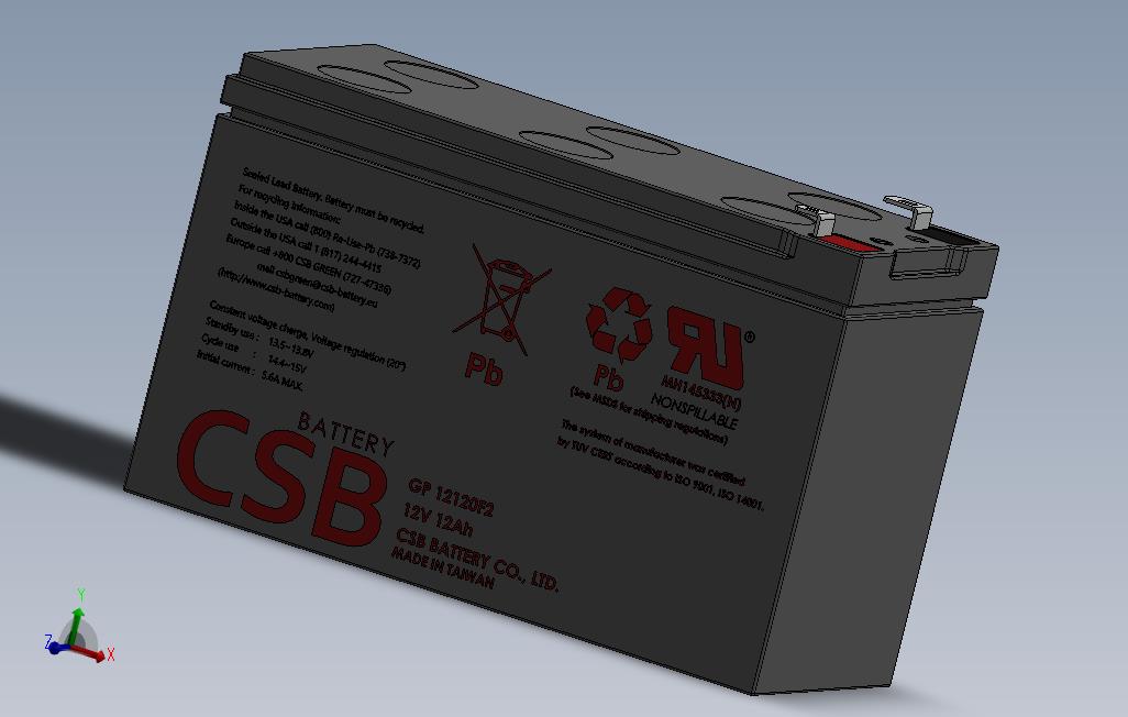 12V12Ah密封电池