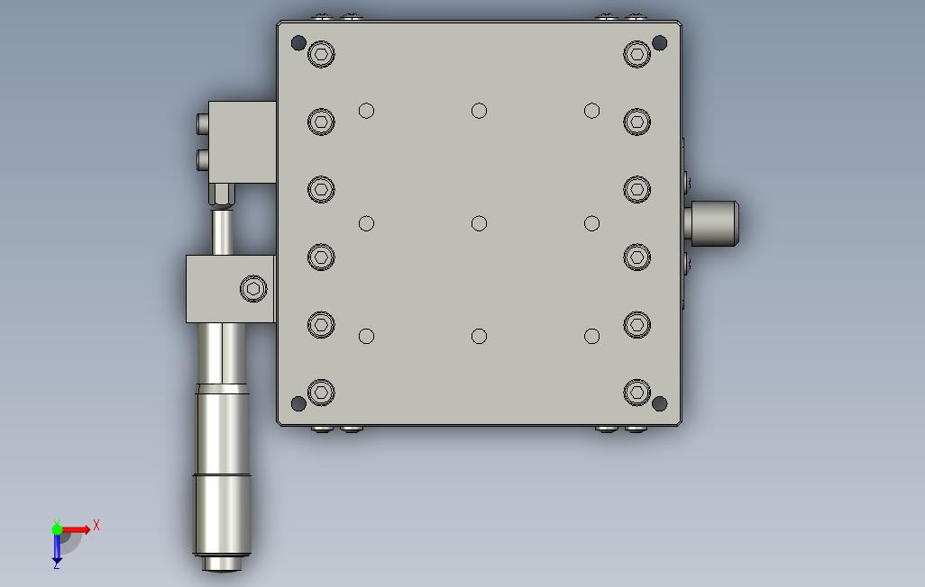 交叉滚柱型X轴滑台-90X90CGZX90LGZX90RGZX90 俯视图