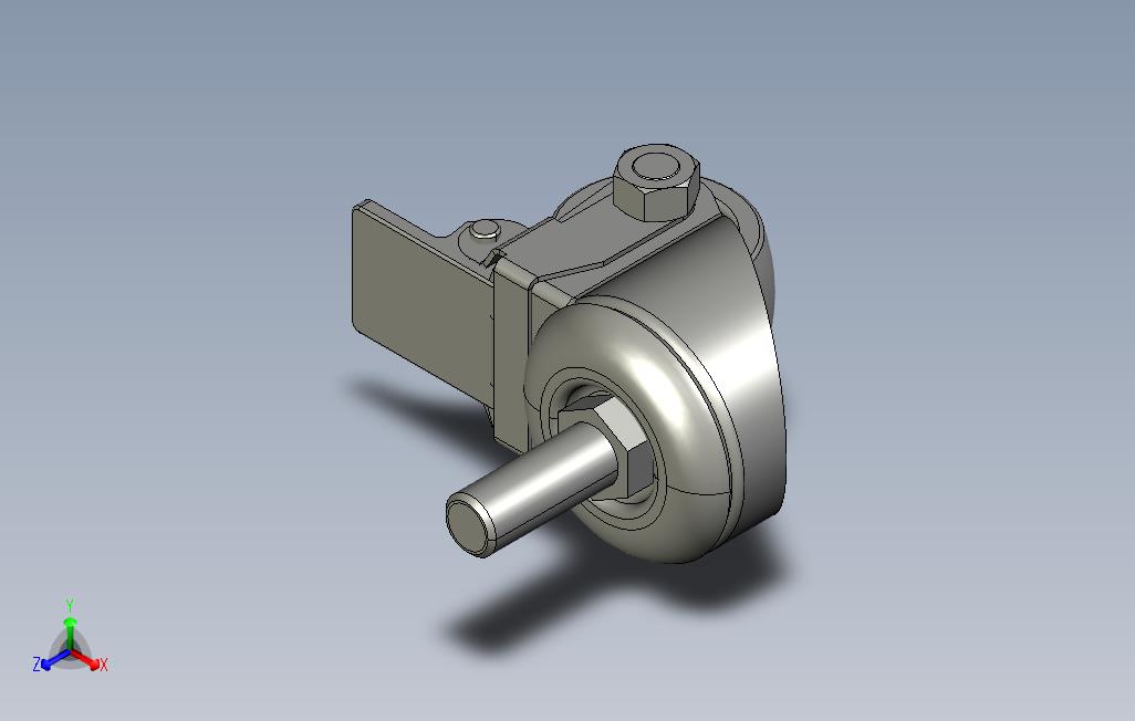 轻载脚轮-丝杆万向尼龙单刹型JLEJLEB