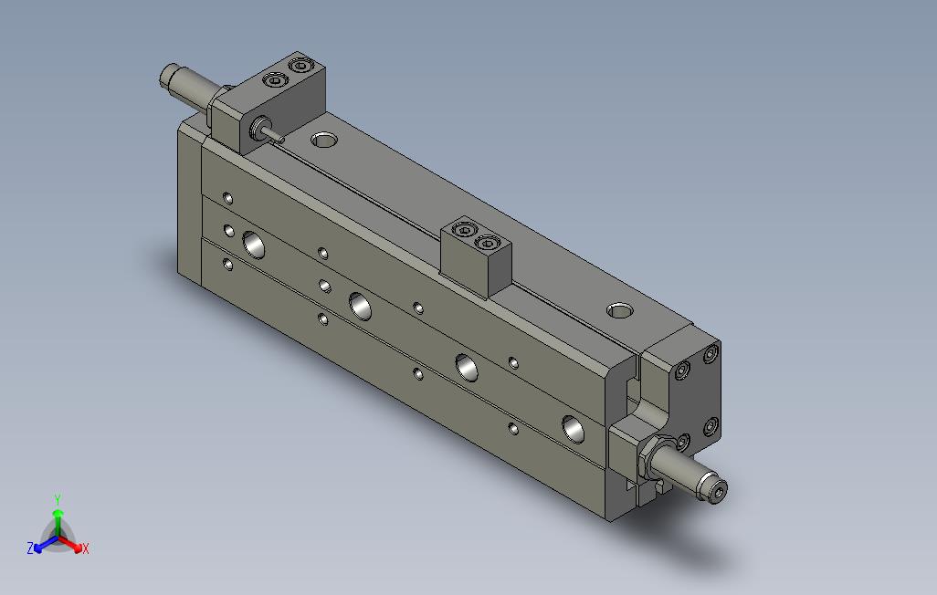 双轴型精密滑台气缸-缸径20CLXD20