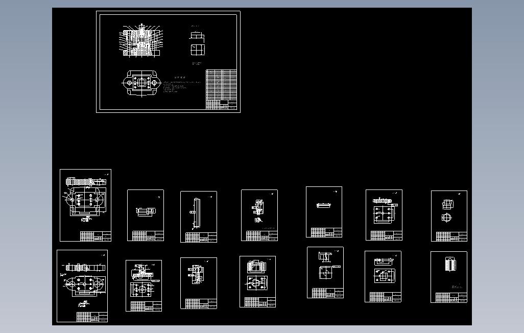 0019-端盖拉深冲压工艺模具设计【全套15张CAD图】