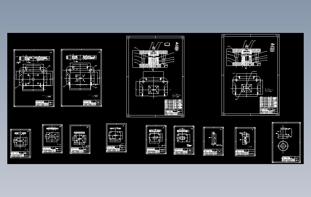 0034-感温卡落料拉伸模和切边模设计【全套13张CAD图】
