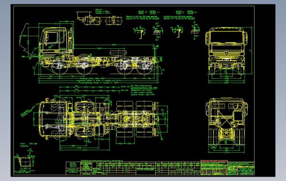 奔驰卡车图纸