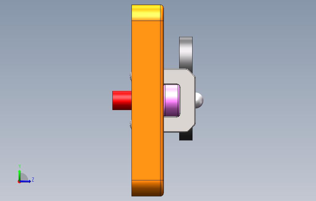 三个椭圆形的凸轮机构 Solidworks 2015 模型图纸下载 懒石网