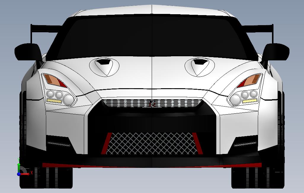 日产GT-R_SOLIDWORKS 2018_模型图纸下载 – 懒石网