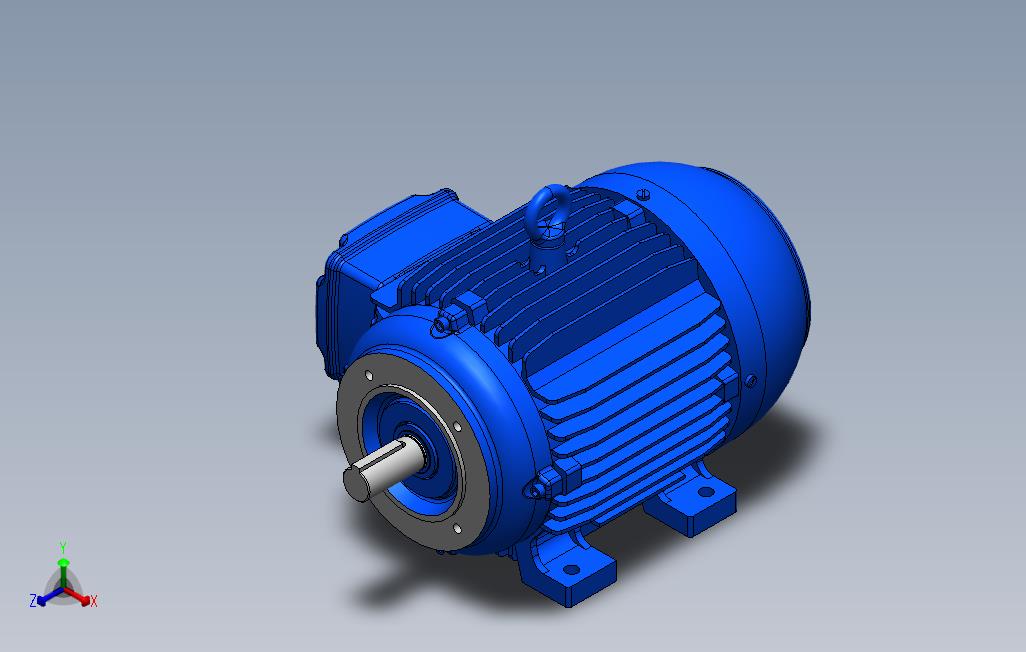 电机模型 Solidworks 2012 模型图纸下载 懒石网