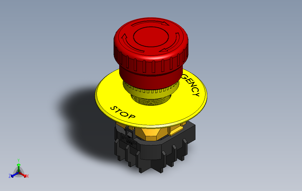 紧急停止开关模型