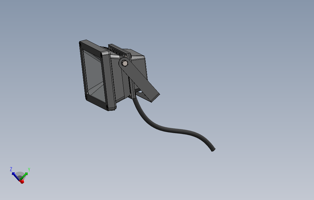 LED泛光灯_SOLIDWORKS 2015_模型图纸下载 – 懒石网