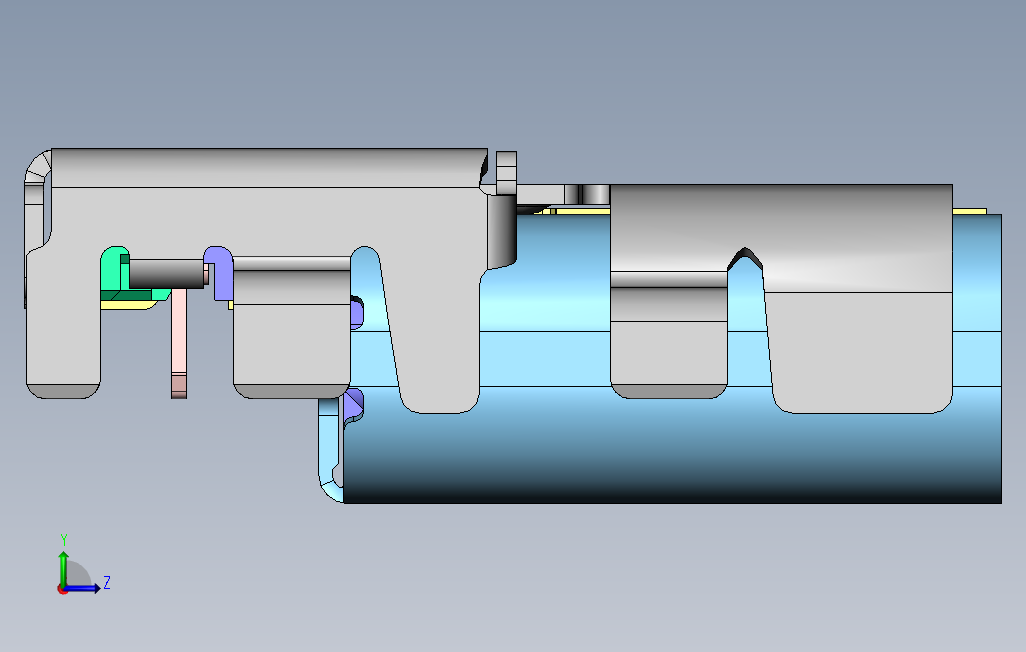 USBC型沉头插头_SOLIDWORKS 2016_模型图纸下载 – 懒石网