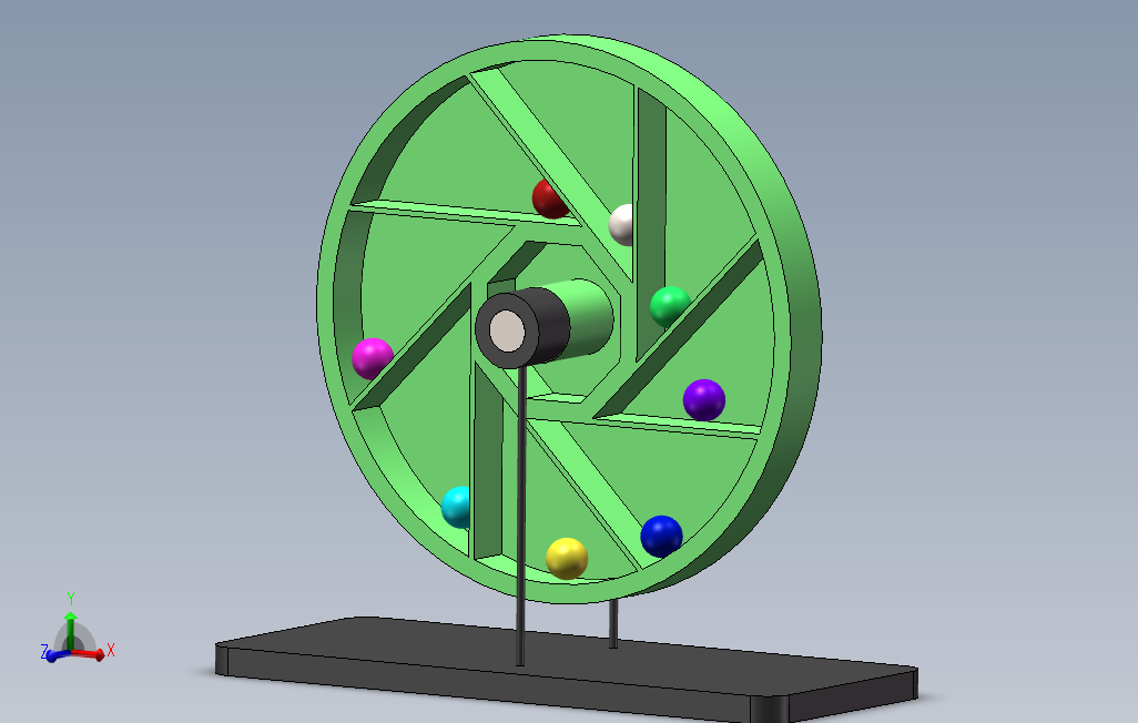 8个球驱动的永动轮-2019版