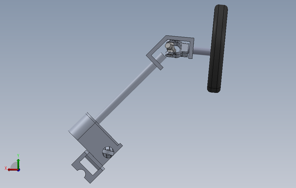 转向系统 背面视图