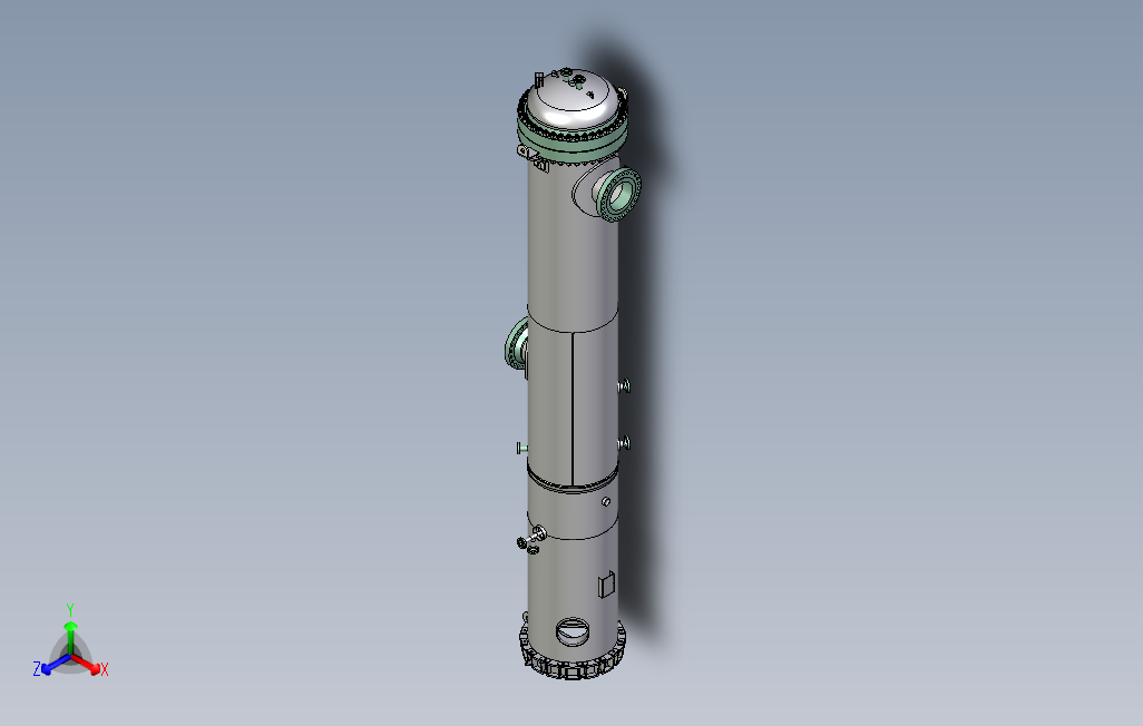 气体分离器_STEP_模型图纸下载 – 懒石网