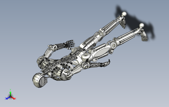 仿骨架机器人设计