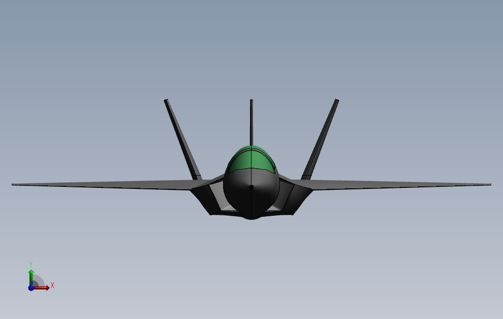 F35战斗机 正面视图