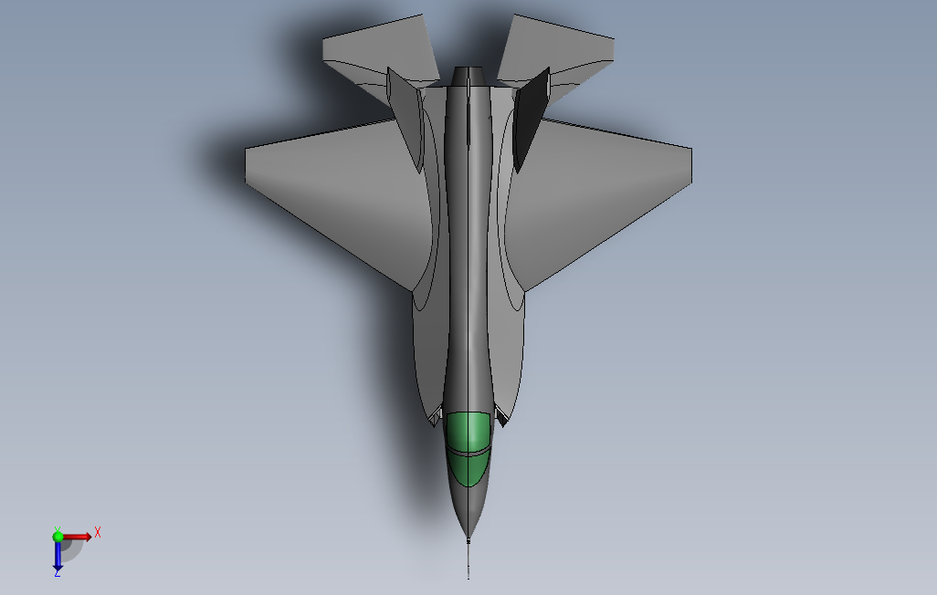 F35战斗机 俯视图