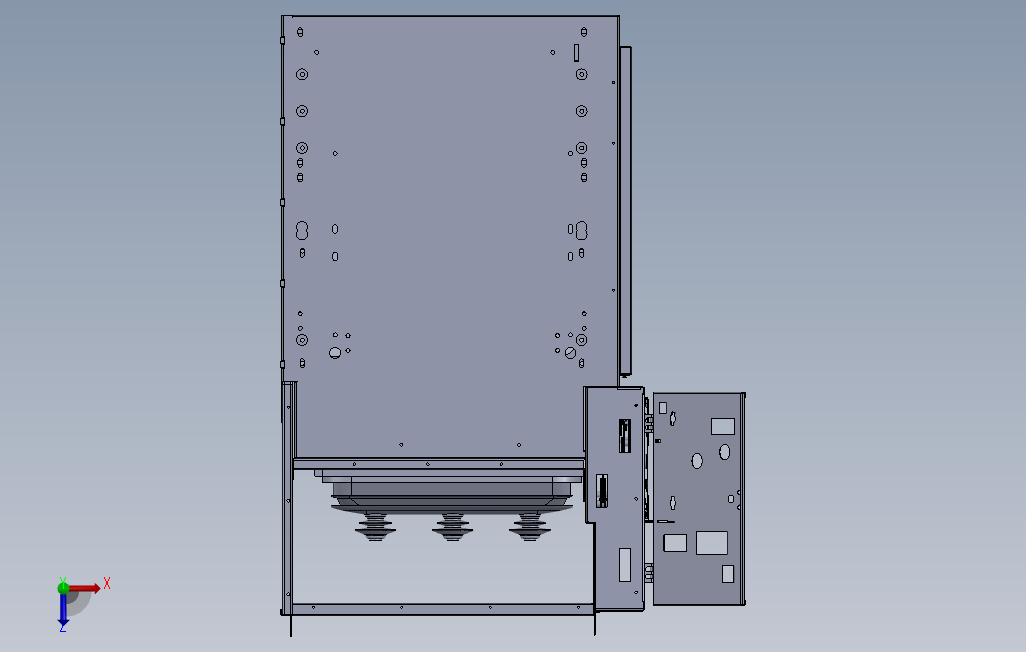 XGN15-12控制柜_SOLIDWORKS 2011_模型图纸下载 – 懒石网
