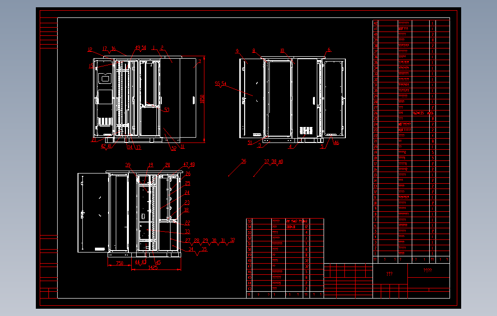 （dwg）户外柜体组件