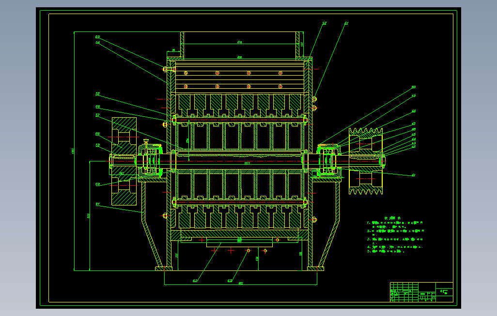 PC-直径800X800锤式破碎机设计