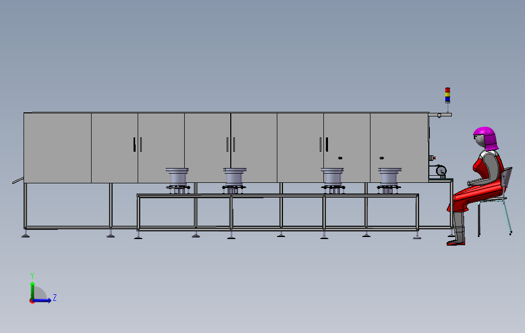 四极碳刷自动组装机_SOLIDWORKS 2011_模型图纸下载 – 懒石网