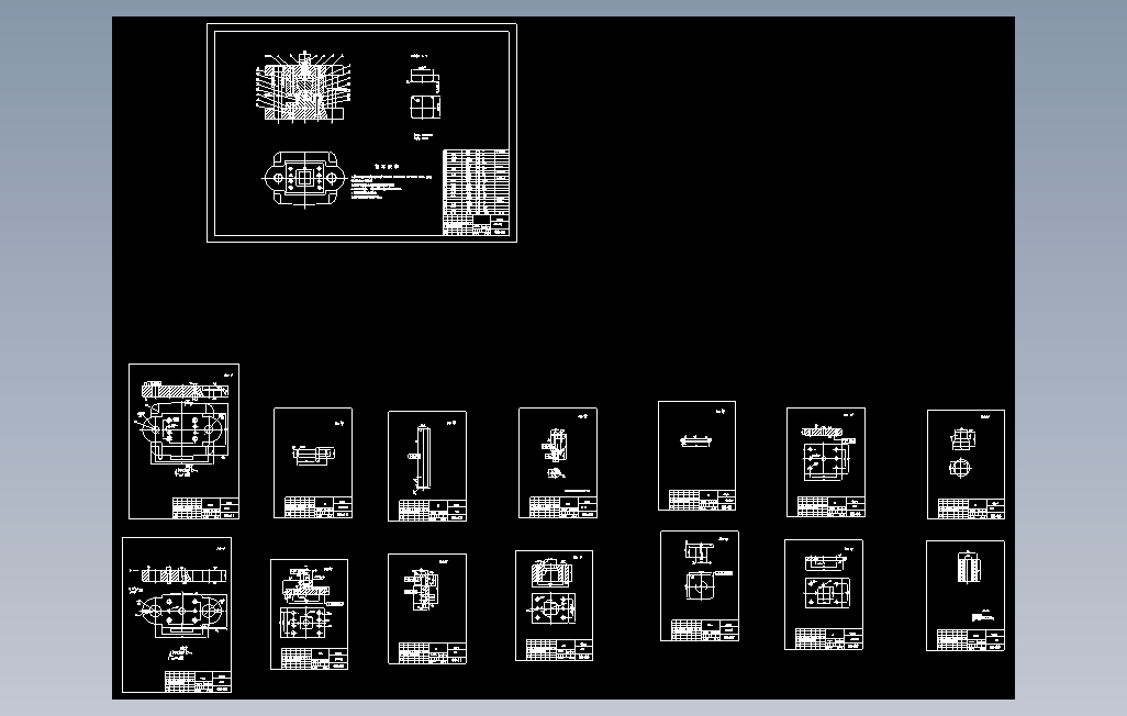 0019-端盖拉深冲压工艺模具设计【全套15张CAD图】