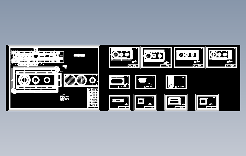 0027-端盖落料拉深、翻边、冲孔级进模设计【全套12张CAD图】