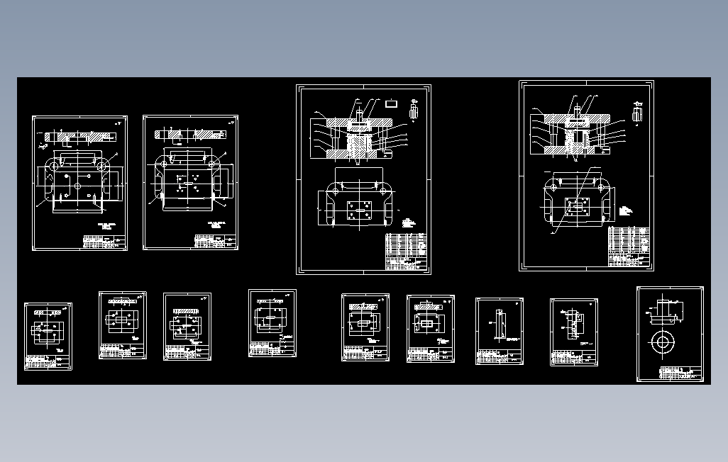 0034-感温卡落料拉伸模和切边模设计【全套13张CAD图】