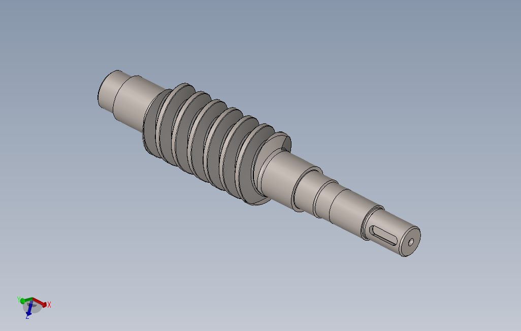 1_蜗杆solidworks