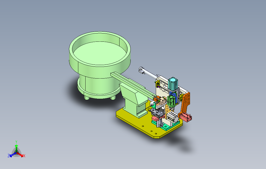 自动上料机构3D模型图纸STEP格式