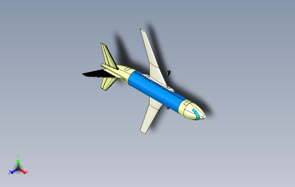 一般飞机的详细模型