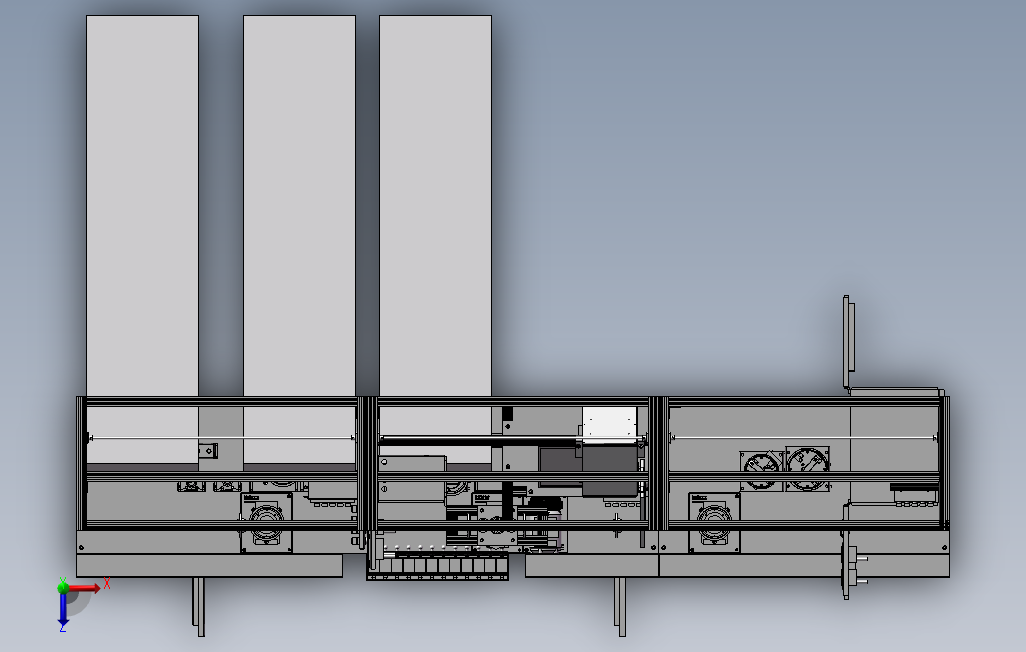 10P30离合器装配生产线3D模型图纸Solidworks设计 俯视图