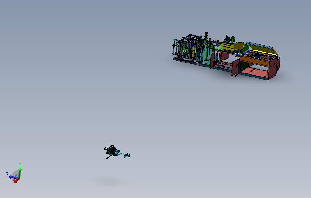 非标生产线3D模型图纸Solidworks设计