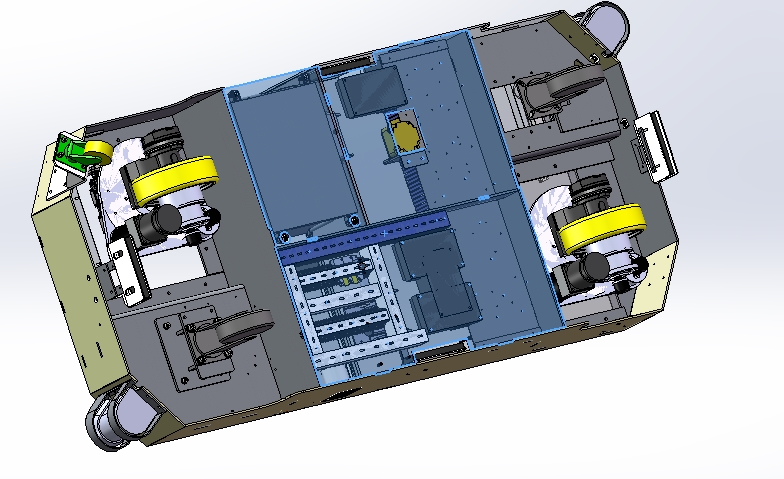 AGV搬运车3D数模图纸Solidworks设计附STEP格式