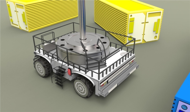 超大型AGV起重吊车3D模型图纸SolidWorks设计数模图档