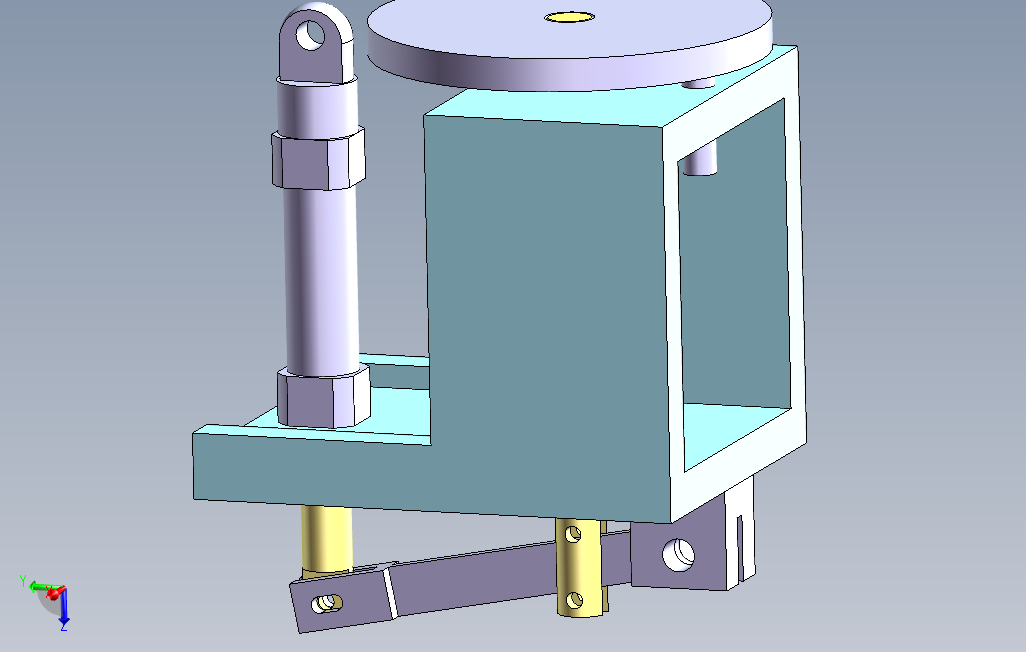 S9气缸带动的增力运动