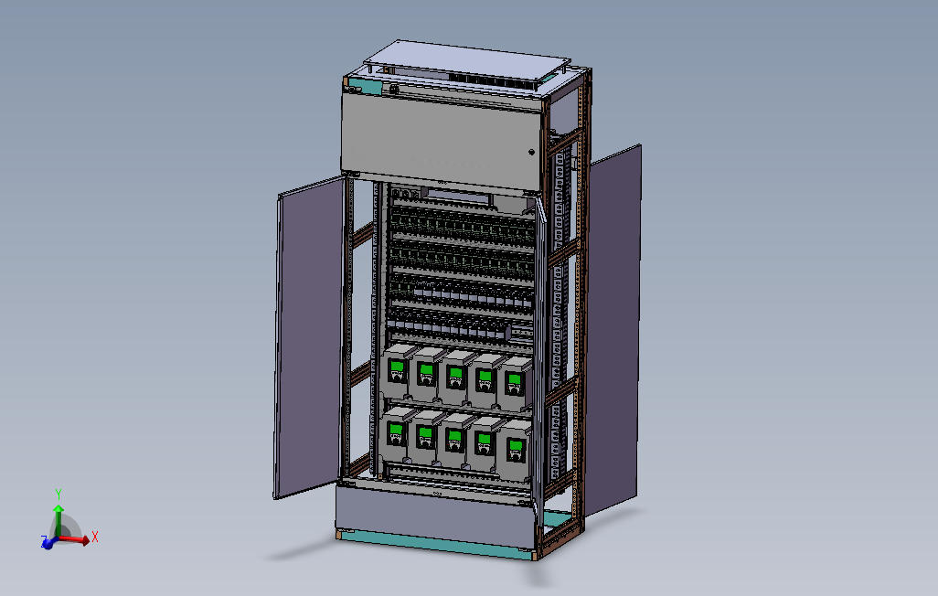 电控柜三维