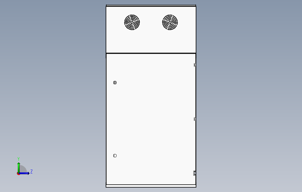 控制台 背面视图