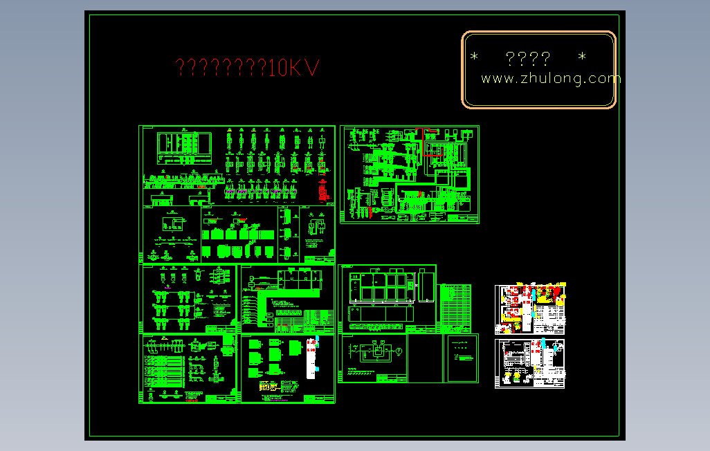 10kV高压变频柜电气图纸