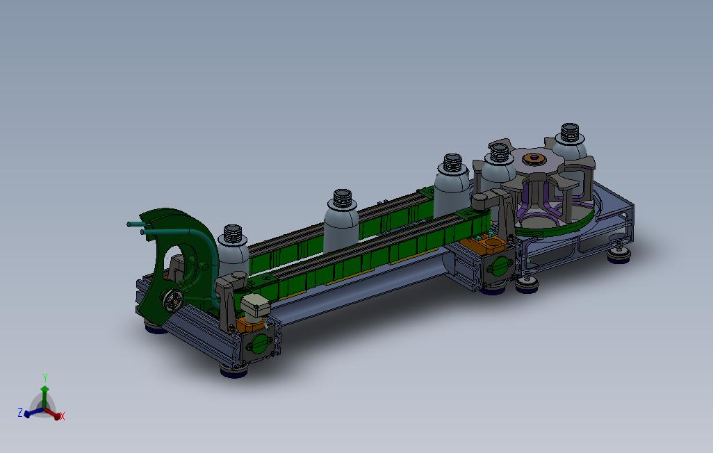 饮料瓶输送线设计模型