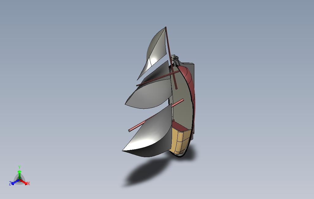航海帆船三维模型
