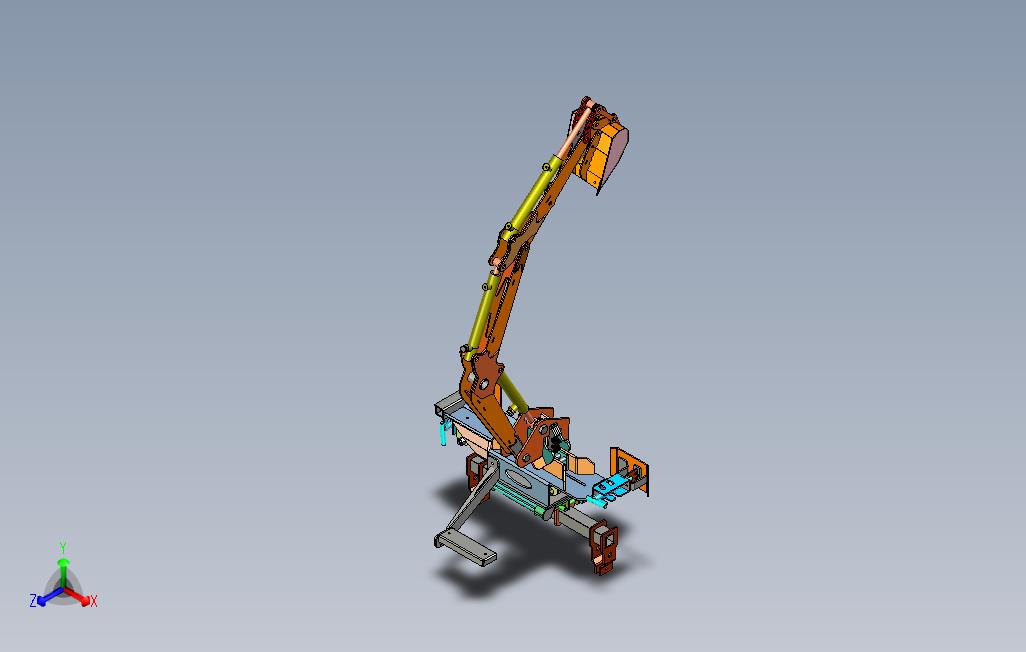 KUBOTAF1900挖掘机模型