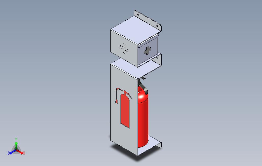 灭火器支架设计模型