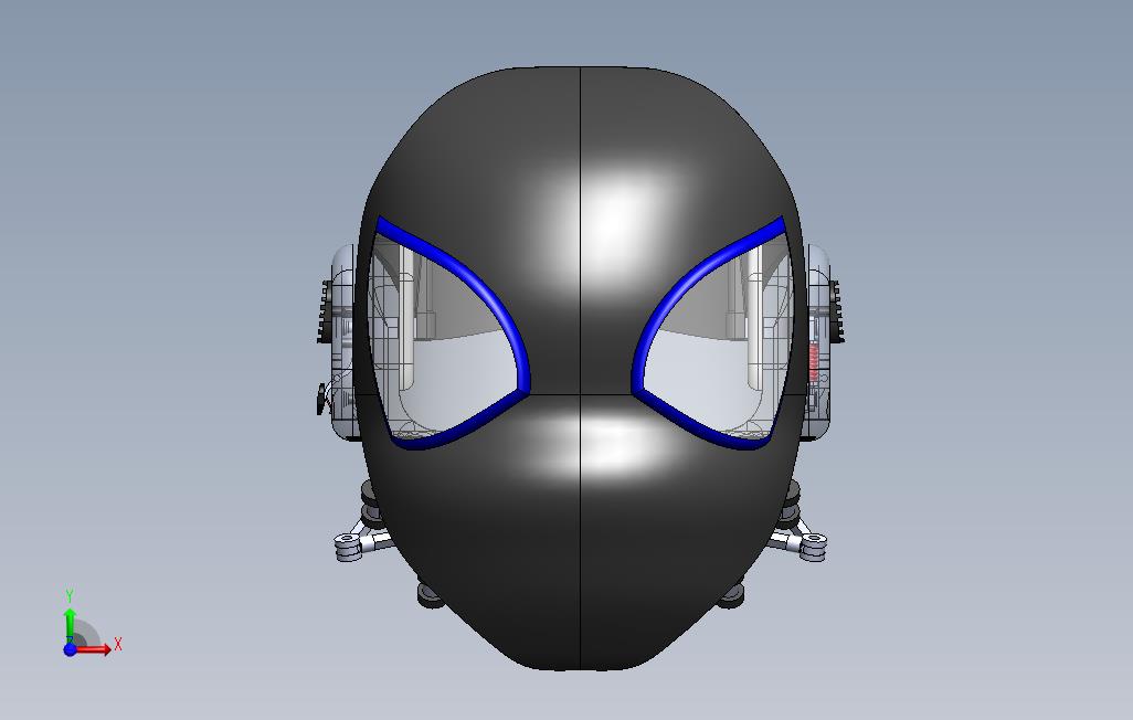 机械蜘蛛侠头盔模型