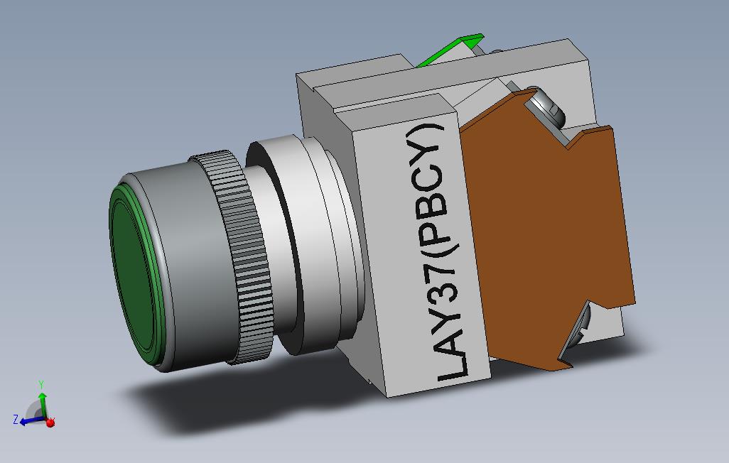 Self-lockingbuttonswitchLAY37PBCYGreen