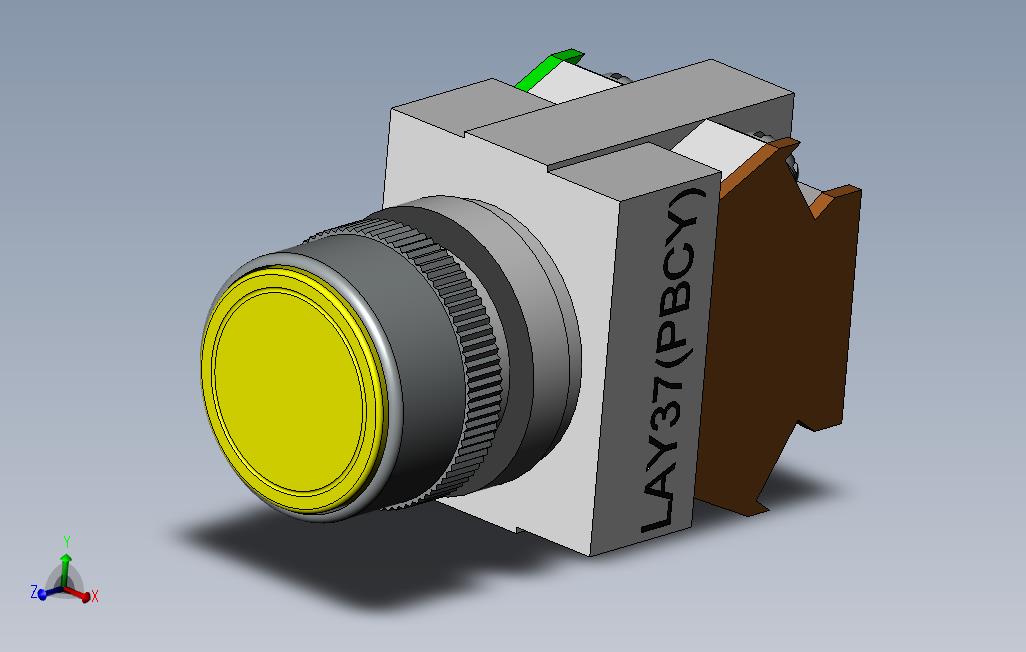 Self-lockingbuttonswitchLAY37PBCYyellow