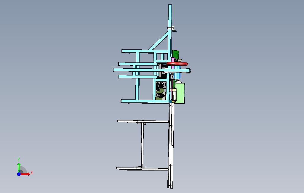 CuttingMachine切割机模型3D图纸STP格式 正面视图