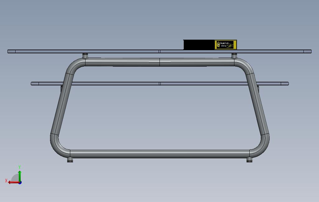 现代玻璃沙龙桌 Solidworks 2016 模型图纸免费下载 懒石网