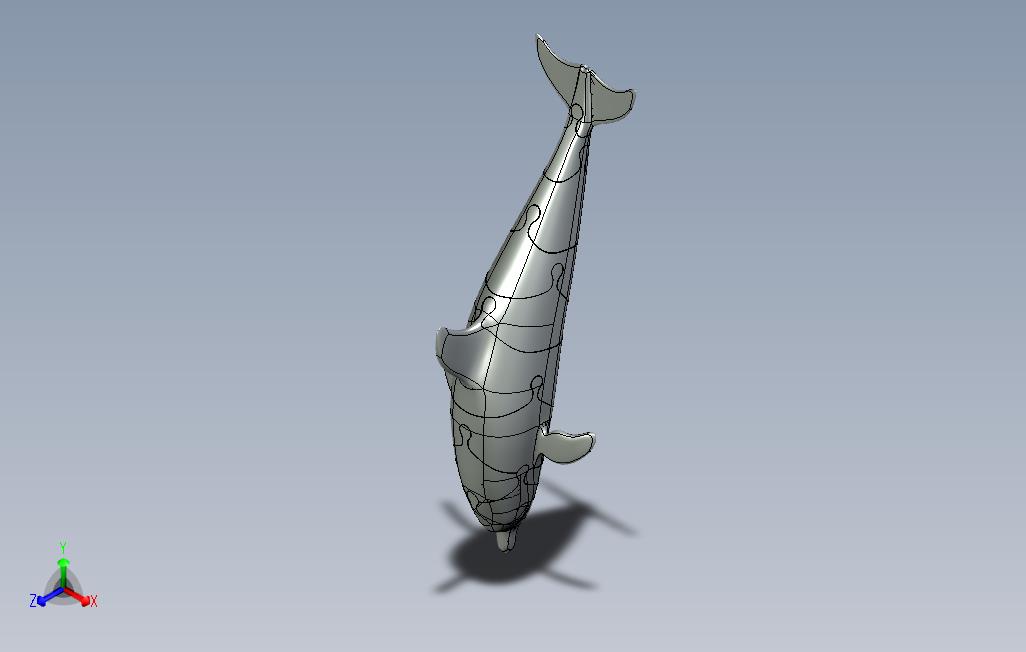 3D益智收集海豚任何材料