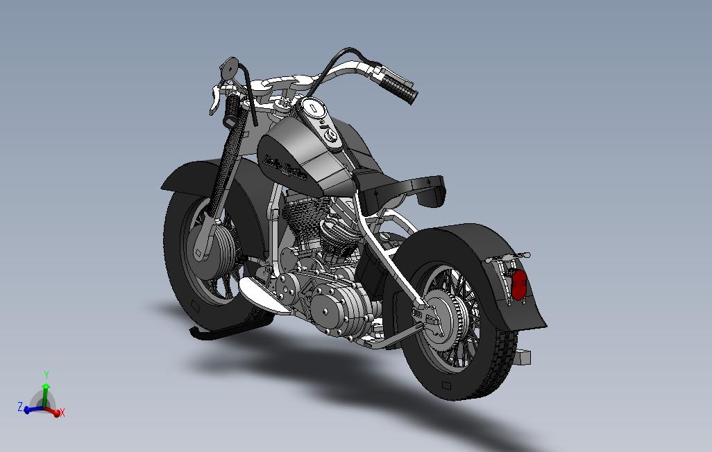 HarleyDavidson，模型，Metalcraft设计，钣金拼图，3d拼图，3d金属拼图