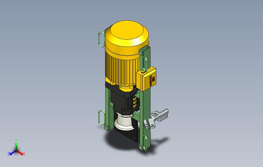 0.47KN绞车，带安全制动器